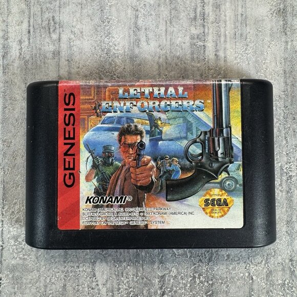 Lethal Enforcers (Sega Genesis, 1993) Cart Only Tested - Picture 1 of 3